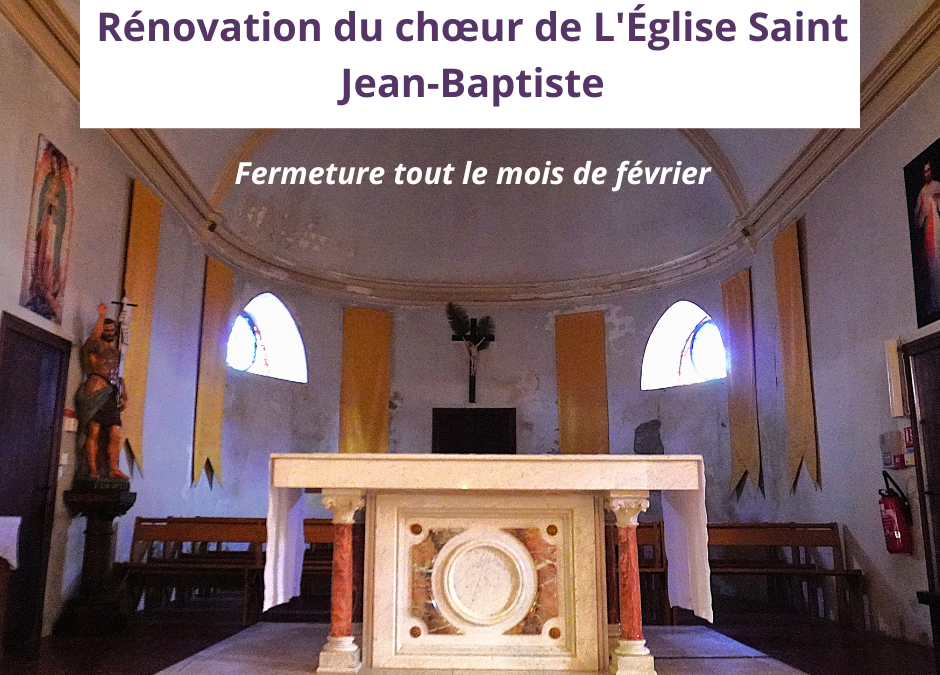 Rénovation Choeur de L&rsquo;Église