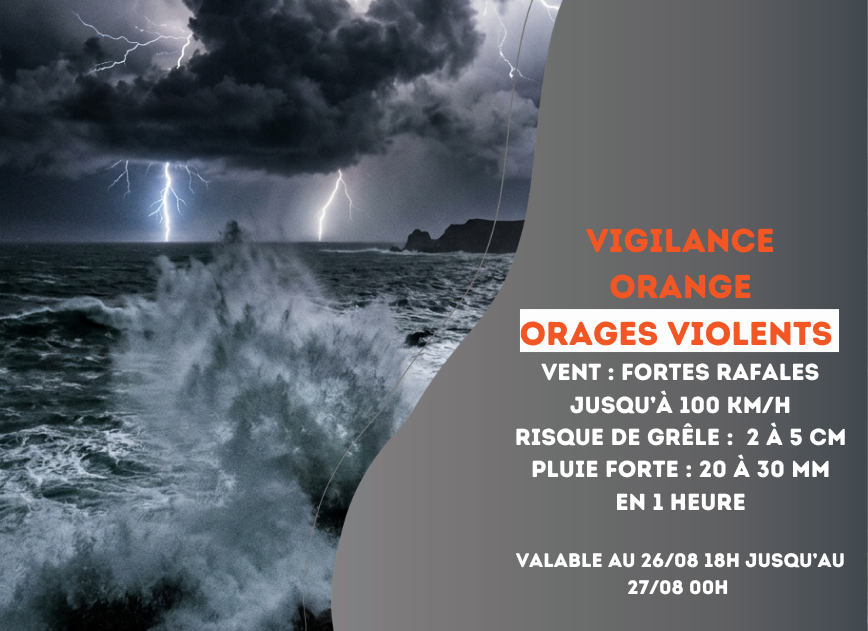 ⛈️Vigilance ORANGE : ORAGES VIOLENTS 🟠