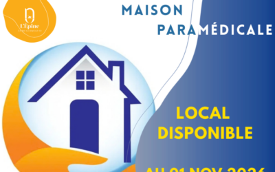 Local disponible à la Maison paramédicale